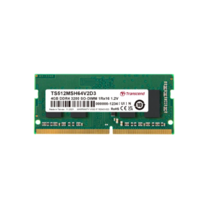 Transcend 4 GB DDR4 Desktop, Laptop RAM, 3200Mbit/s, SODIMM, 1.2V